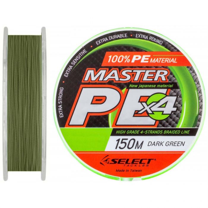 Шнур Select Master PE 150 м 0.08 мм 11 кг